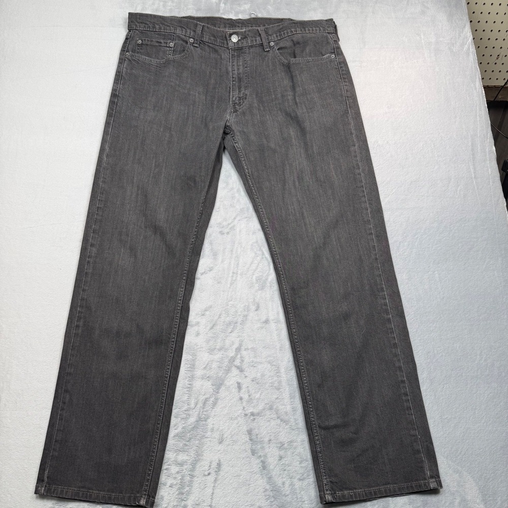 Levi's 559 Relaxed Straight Jeans Mens 38x32 Black Faded Black Denim 0626-0466 - Picture 6 of 13